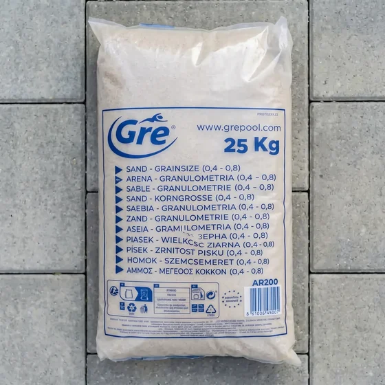 Sable filtrant 25kg quartz 0,4-0,8mm pour aquarium